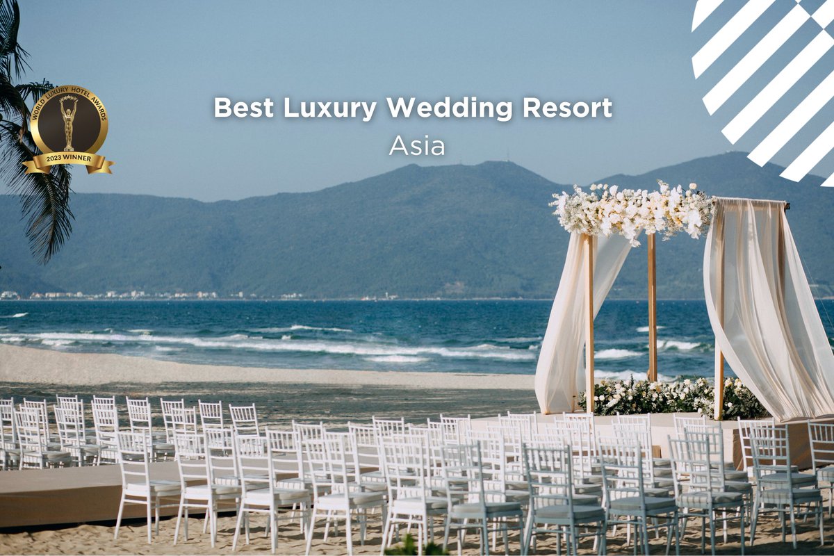 PullmanDanang's tweet photo. On 28 October 2023, @PullmanDanang is proud to win 03 prestigious awards at the #WorldLuxuryHotelAwards in Athens, Greece, featuring:  
🎖️Best Luxury Beach Resort in Asia 
🎖️Best Luxury Wedding Resort in Asia
🎖️Best Luxury Beachfront Resort in Vietnam https://t.co/oewiItWr3Y