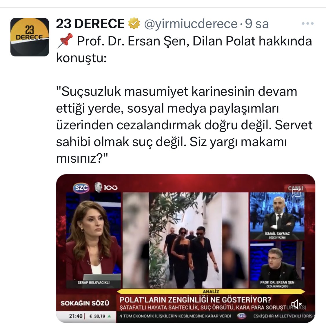 Lan Ersan Şen, Rüşvetçi Reza’ın milyarlarca dolar karaparasını aklayan Halkbank müdürü Süleyman Aslan’ın avukatlığını yapıp hapisten çıkardın, milyonları cebe indirdin şimdi sıra Polat’larda mı! Bol sıfırlı paraları cebe indirmeyi seversin