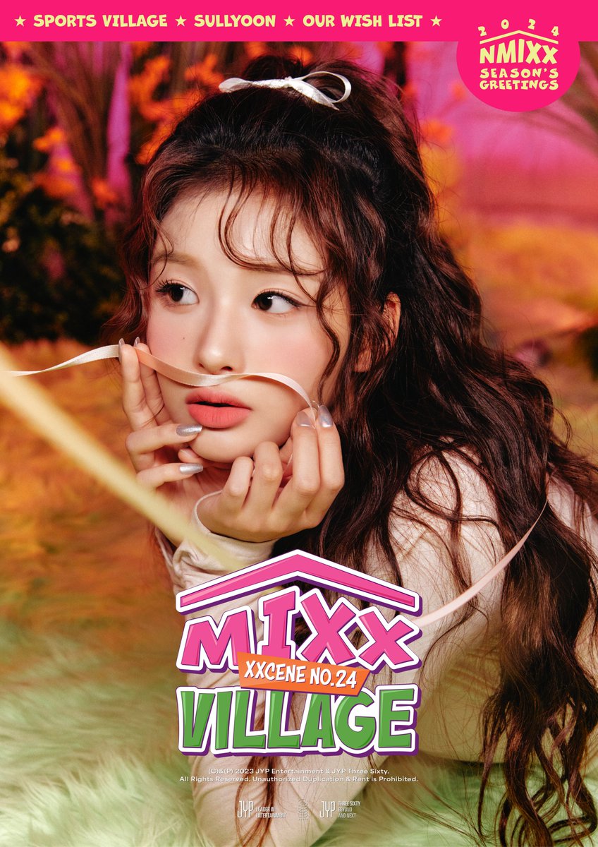 NMIXX_official's tweet photo. NMIXX 2024 Season's Greetings
XXCENE NO.24 <MIXX VILLAGE>🏡
#설윤 #SULLYOON

🎨PRE-ORDER🛹
2023.11.10(금) 11:00AM ~
2023.11.19(일) 11:59PM (KST)

𝐂𝐎𝐌𝐈𝐍𝐆 𝐒𝐎𝐎𝐍🐾

#NMIXX #엔믹스
#2024SEASONSGREETINGS
#XXCENENO24 https://t.co/08RMRoJ8NY