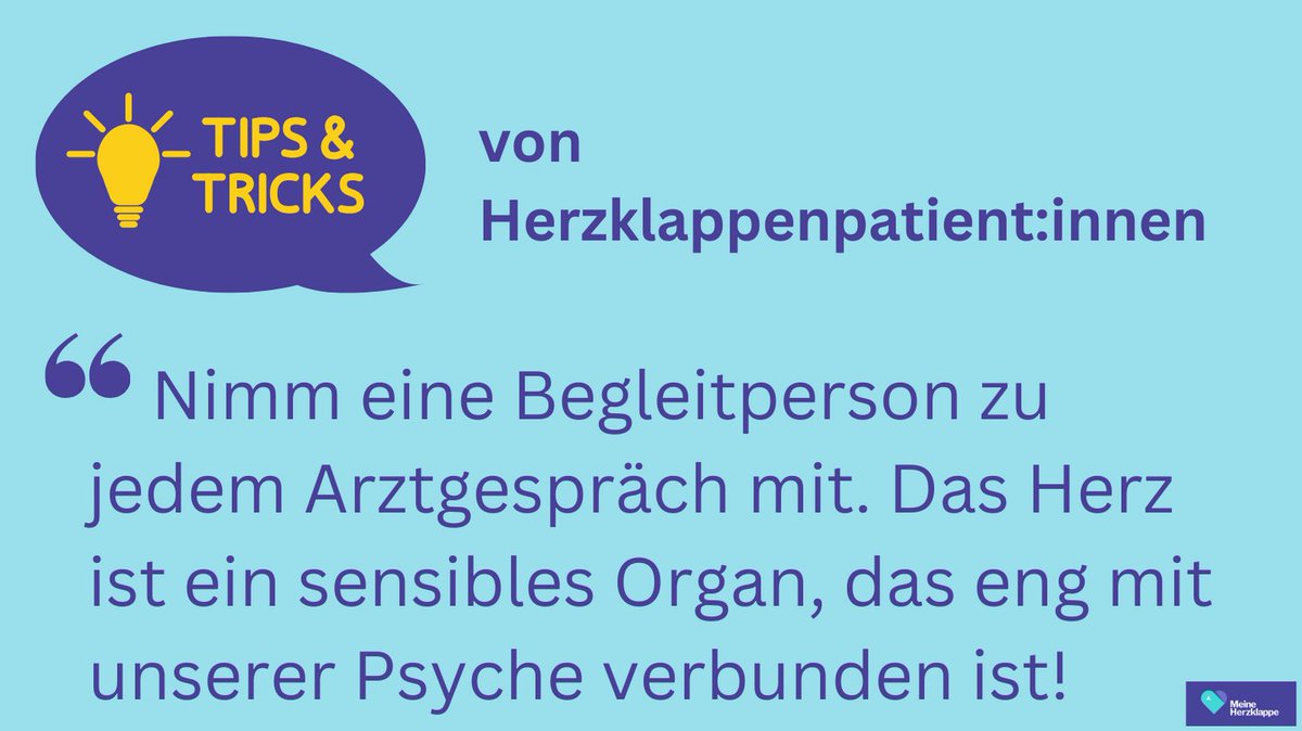 Habt auch ihr #Tipps für andere Patienten? Schreibt uns! Wir werden sie gerne aufnehmen♥

#höraufdeinherz