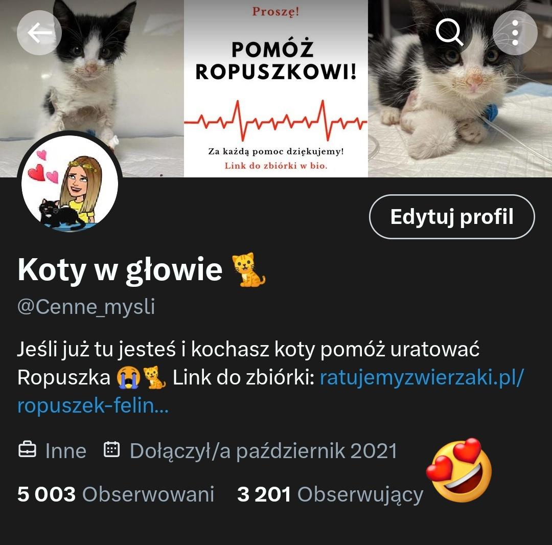 3201 ❤️❤️🥲🥲🥲

Jak ja się cieszę że jest Was tu coraz więcej i że pomagacie razem ze mną chociażby przez podania dalej.

Ale wielu z Was systematycznie wpłaca na zbiórki za co z głębi serca dziękuję ❤️ 

Pamiętajcie, gdyby była potrzebna pomoc przy Waszej zbiórce możecie pisać.
