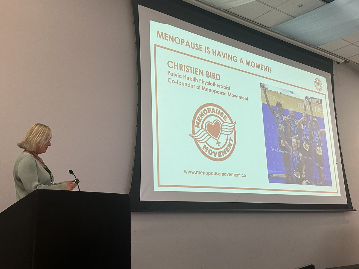 Next up <a href="/ChristienBird/">Christien Bird</a> <a href="/Menopausemove/">Menopause Movement</a> speaking about Menopause and the role of Physiotherapy
#POGPYork2023