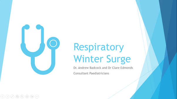 BGPERT's tweet image. An excellent Acute Paediatrics Winter Update webinar on Wednesday, with RUH Consultant Paediatrician, Andy Badcock. 
Our Educator Jo has provided a 'two minute take-home' message. This can be found on our secure members area, along with the meeting recording and all resources.