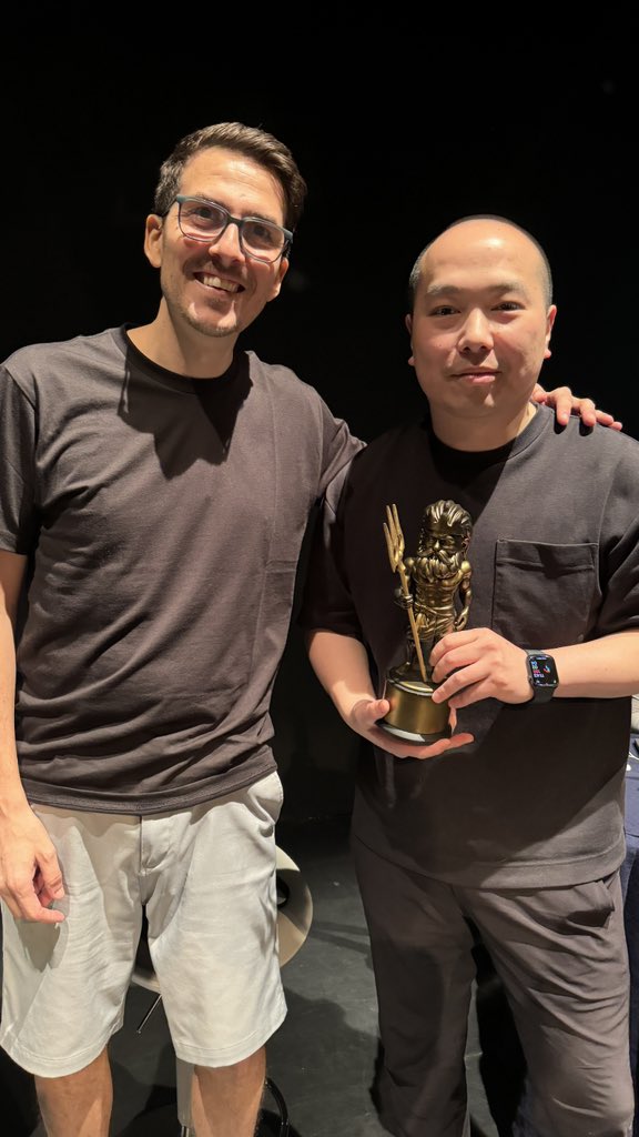 Yesterday was fun in HK! 

I had a blast going on the <a href="/GMShowofficial/">GM Show ❤️ Memecoin</a> live to present <a href="/9gagceo/">9GAGCEO</a> the first ever physical MVP! 

This is a big moment for web3 as this MVP is the first fully immutable physical item to hit the Blockchain. You can easily duplicate any Azuki golden