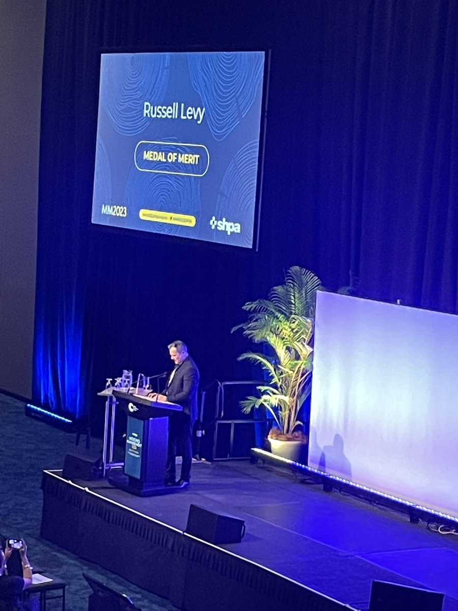 CalderAnnabel's tweet photo. Congratulations @RussellLevy8 so fantastic to be recognised as this years’ @the_shpa Medal Of Merit recipient! #MM2023SHPA https://t.co/eM7OfKjHF9