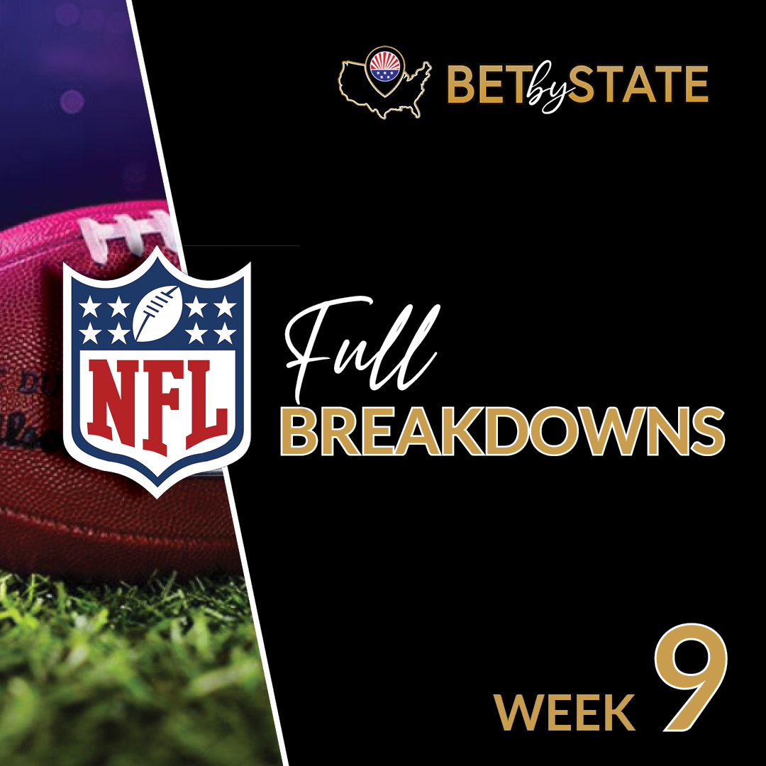 BetByState's tweet photo. The 2023-24 NFL season has already been terrific through eight weeks, but it’s only going to get better from here. There are some massive games on the schedule in Week 9, including some potential Super Bowl previews.

Here is a look at every game set to take place in Week 9, with a quick betting pick provided for each game as well.

https://t.co/Gxmckga8uo