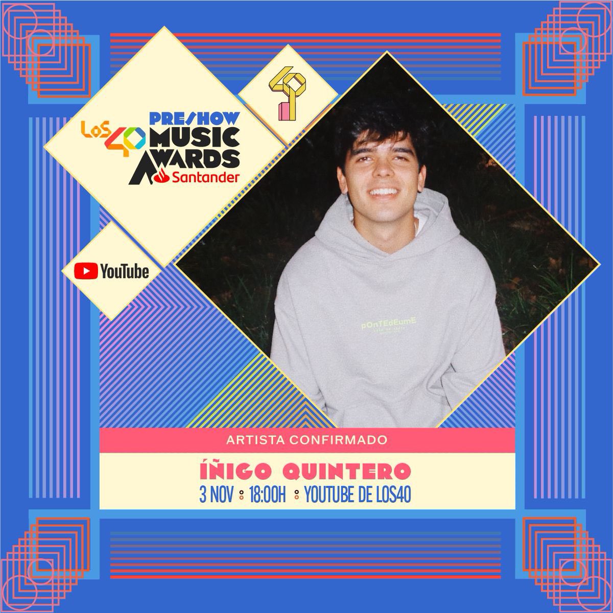 TonyAguilarOfi's tweet photo. Buenos días, familia! 
Ha llegado el mejor día del año! 
Hoy celebramos la gran fiesta de la música en nuestro país. 
Llegan #LOS40MusicAwardsSantander 
2023 y van a ser bestiales!!! 
@Los40 @santander_es https://t.co/MGrs45vz8L