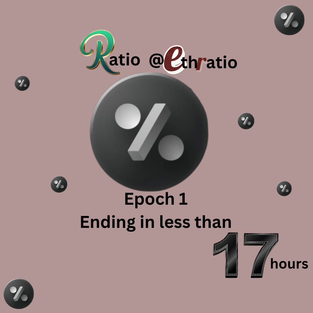 GraceUnst0pable's tweet photo. Epoch 1 $RATIO Ending In Few Hours

Do you have Enough Points?

To Earn More

Engage on this Post

Follow Me @GraceUnstoppab1

•Like
•Quote
•Retweet
•Comment

Don't Play ✌️

Don't Fade ✊

Keep Learning 💯 https://t.co/qifh4OY5lM