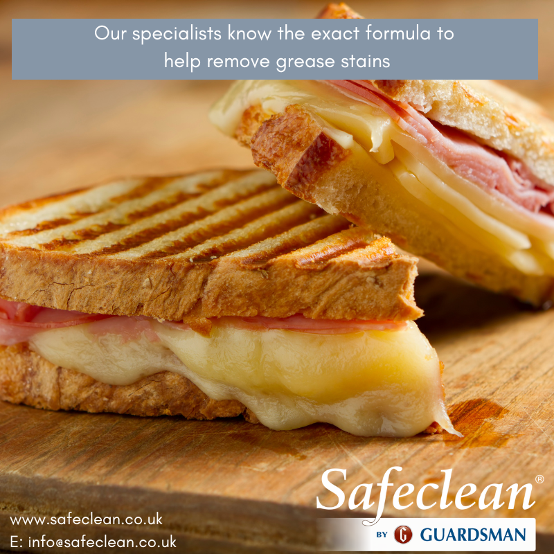 Safeclean_UK's tweet photo. Safeclean are here to help you with tough grease stains that won't go #Safeclean #Safecleanbyguardsman #Upholstery #NationalSandwichDay #Sandwich #Stainremoval #Stain #Clean #Furniture #Sofa #Carpetcleaning #Mattress #Deodorisation https://t.co/ifJ5gb8hAJ