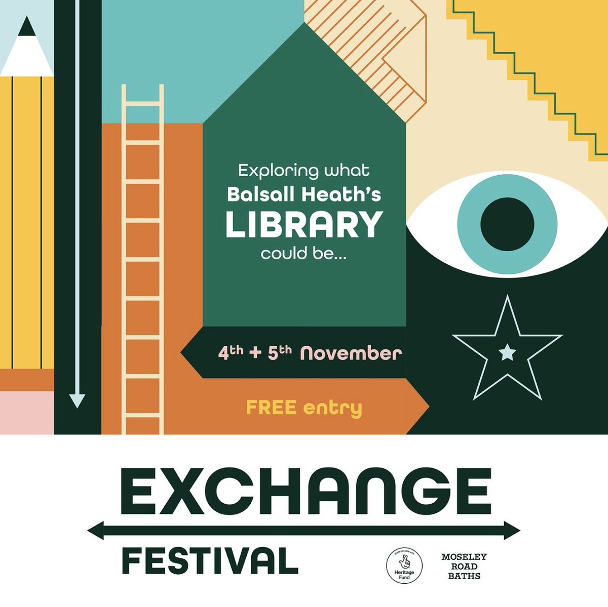 Exchange Festival starts tomorrow! 🎉 ✨ 11 am - 8 pm : Saturday 4th November ✨ 10 am - 7 pm : Sunday 5th November ✨ Moseley Community Hub in The School of Art, Balsall Heath, Birmingham Visit our website to view the programme in full: ow.ly/fvMw50Q3sxU