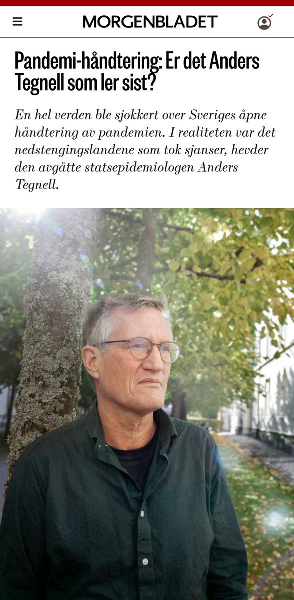 Interessant intervju med Anders Tegnell morgenbladet.no/aktuelt/2023/1…