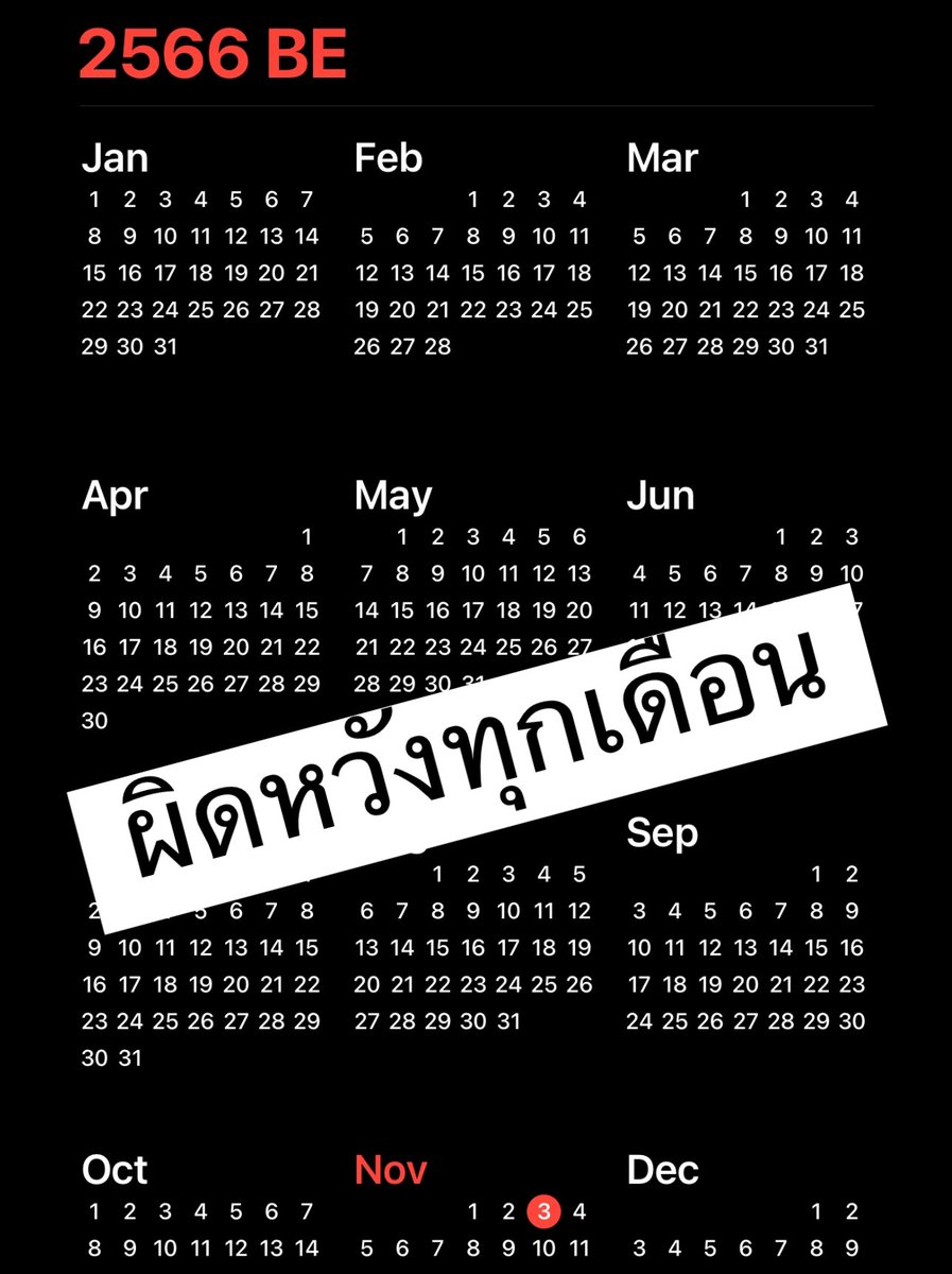 ปีนี้ผิดหวังไปแล้วกี่ครั้ง :