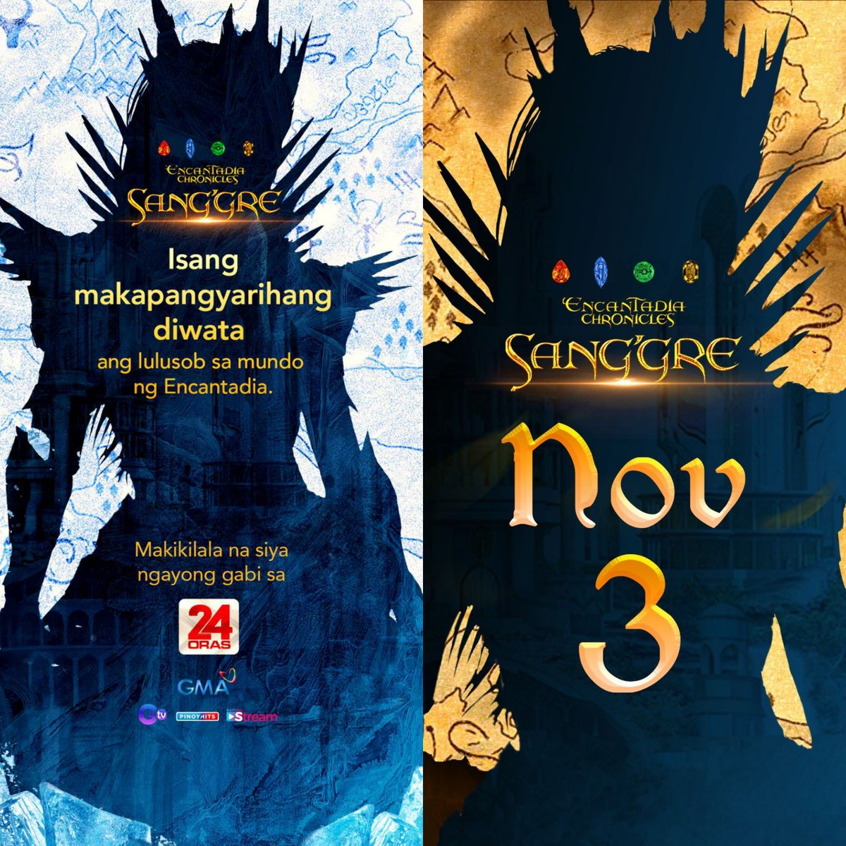 EncantadiaSAGA's tweet photo. ANG RR...REYNA NG NYEBE NA MATAGAL NA NATING INAABANGAN! ❄️

Ipakikilala na ang "bagong mukha" ng Ice Queen ng Encantadia Chronicles: #Sanggre, mamaya sa 24 Oras!

READ: https://t.co/yvSA8NXozT https://t.co/cVYBNFvCXa