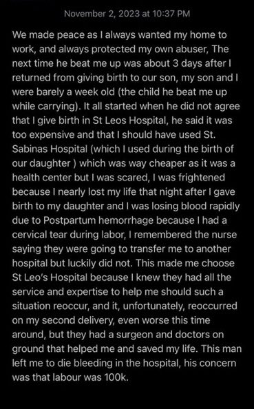 Postsubman's tweet photo. - Lady who took her children from her husband at the airport and divorced him after he reportedly sold his properties in nigeria to sponsor her UK education, narrates her side of the story. #Thread 1/2 https://t.co/lZBluYWncd