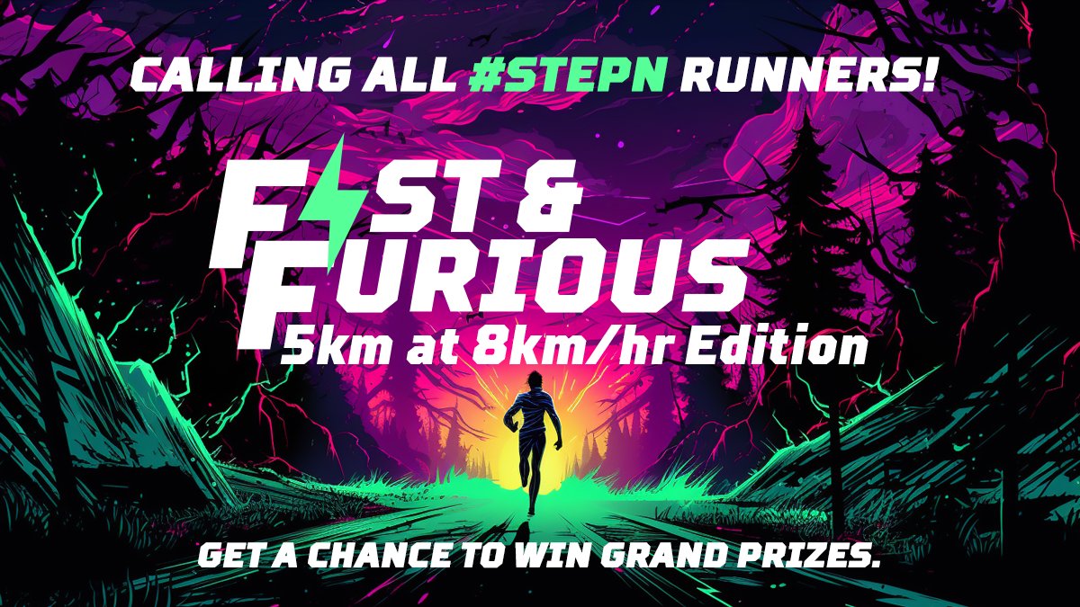 🏃‍♂️CALLING ALL STEPN RUNNERS🏃‍♂️

This is an Event for you!
I see your daily sweat and effort....

🏆 $GMT Prize to the winner to fastest time
🏆 Random $GMT Giveaways
🏆 1 <a href="/GasHeroOfficial/">For more details, please refer to @2184Official</a> Common Hero up for grabs
to a Random Qualifier!

Run 5kms with an Average Pace above 8km/hr