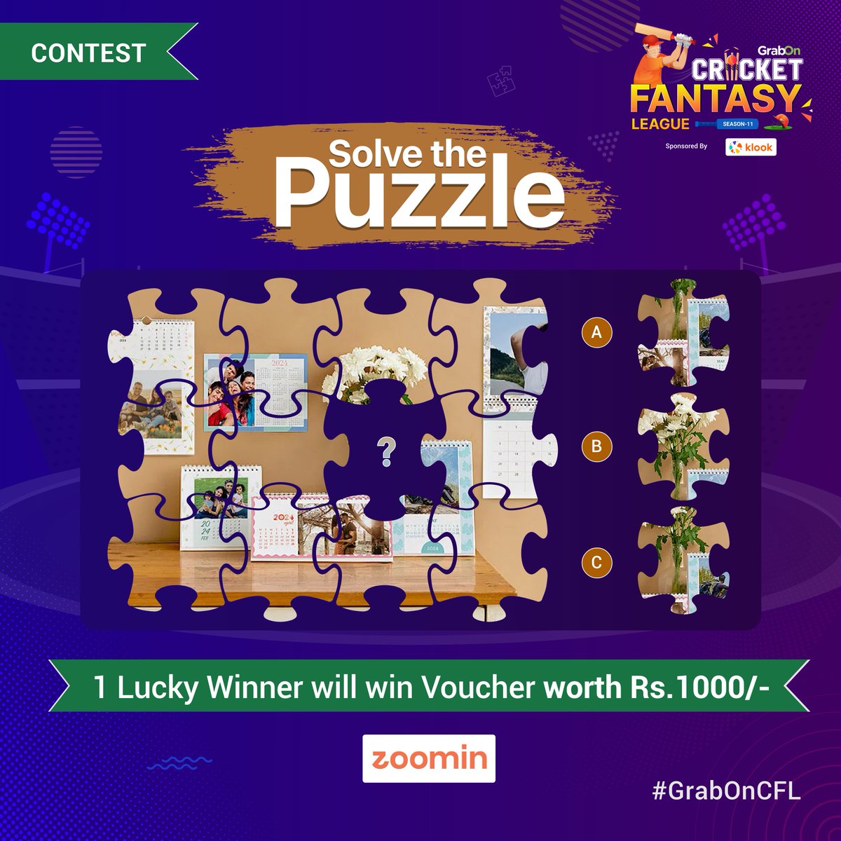 GrabOnIn's tweet photo. #ContestAlert
Solve this puzzle and tell us in the comments which one is the right fit.
Tag 3 friends and follow GrabOn & Zoomin to secure your chance to win goodies from Zoomin.
#GrabOnCFL #contest #Zoomin #wingoodies #winrewards #vouchers #contestday #contestgram https://t.co/cPy6eVobwv