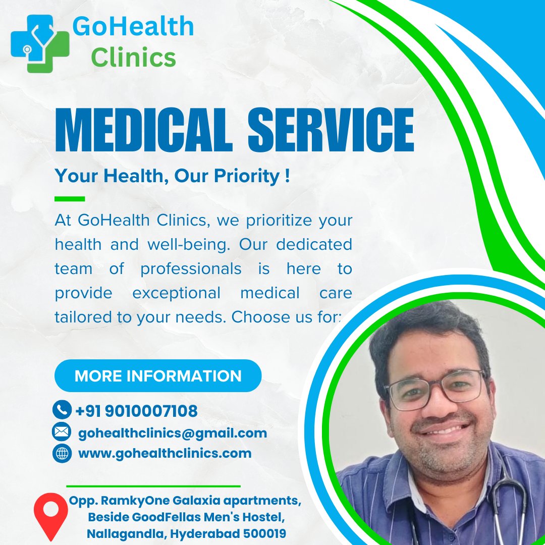 gohealthclinics's tweet photo. #gohealthclinics
We are dedicated to providing excellent healthcare and assistance, valuing your well-being. Trust us with your health, as we aim for the highest quality.
#MedicalCare #Healthcare #WellnessJourney #PatientCare #PrimaryCare #SpecialtyServices #FamilyMedicine https://t.co/uFvo5nWmEM