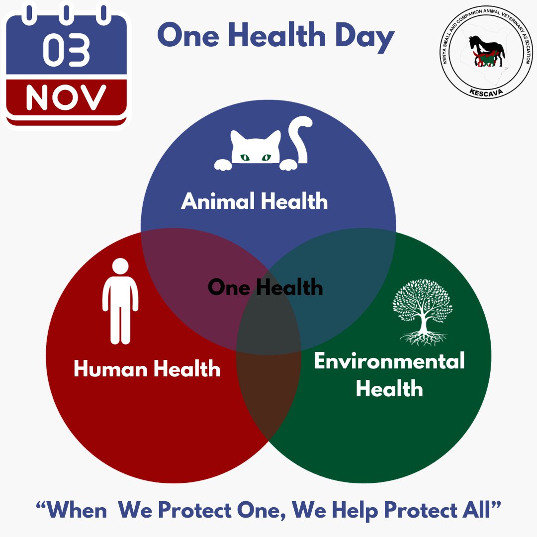 Today is #OneHealthDay. The #OneHealth approach recognizes that animal, human, and environmental health are connected. By protecting one, we help protect all, helping address everything from antimicrobial resistance to zoonotic diseases. #OneHealthDay2023