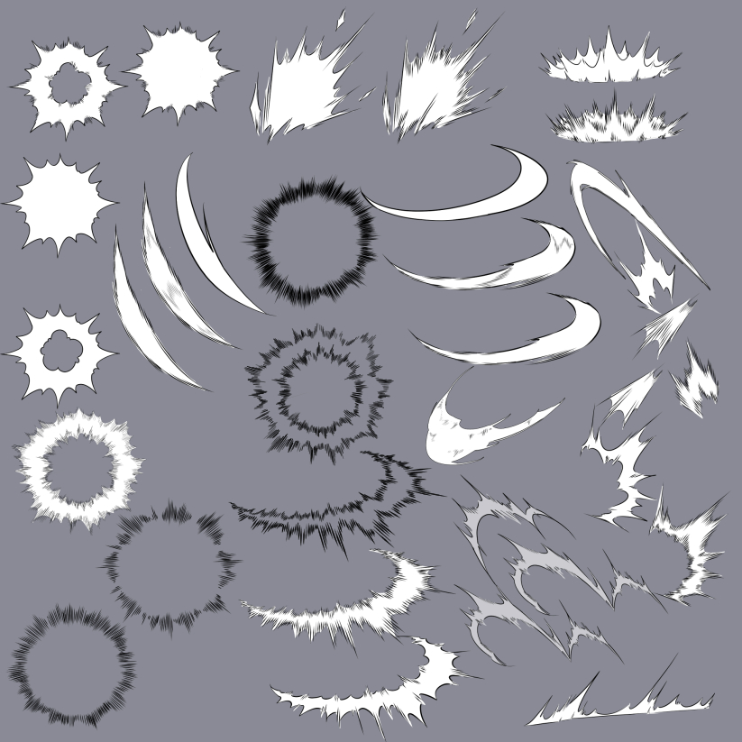 For action slash / impact effect (400cp) by limitwater 
키워드 : 액션, 이펙트, 충격
전투씬에 쓰기 좋은 소재가 한꺼번에 있어서 좋아요~ 
assets.clip-studio.com/ko-kr/detail?i… #clipstudio