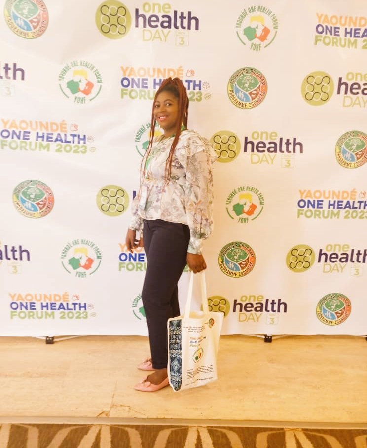 ChianaNadou's tweet photo. Honored and thrilled to be part of the #Yaounde #OneHealthForum

Theme: Decade of implementation of One Health in Sub-Saharan Africa: Achievements, Challenges and Perspectives towards enhacing preparedness and response to the next health security threats

#YOHF2023 
@CmrZoonoses https://t.co/CLCDH4AKyS