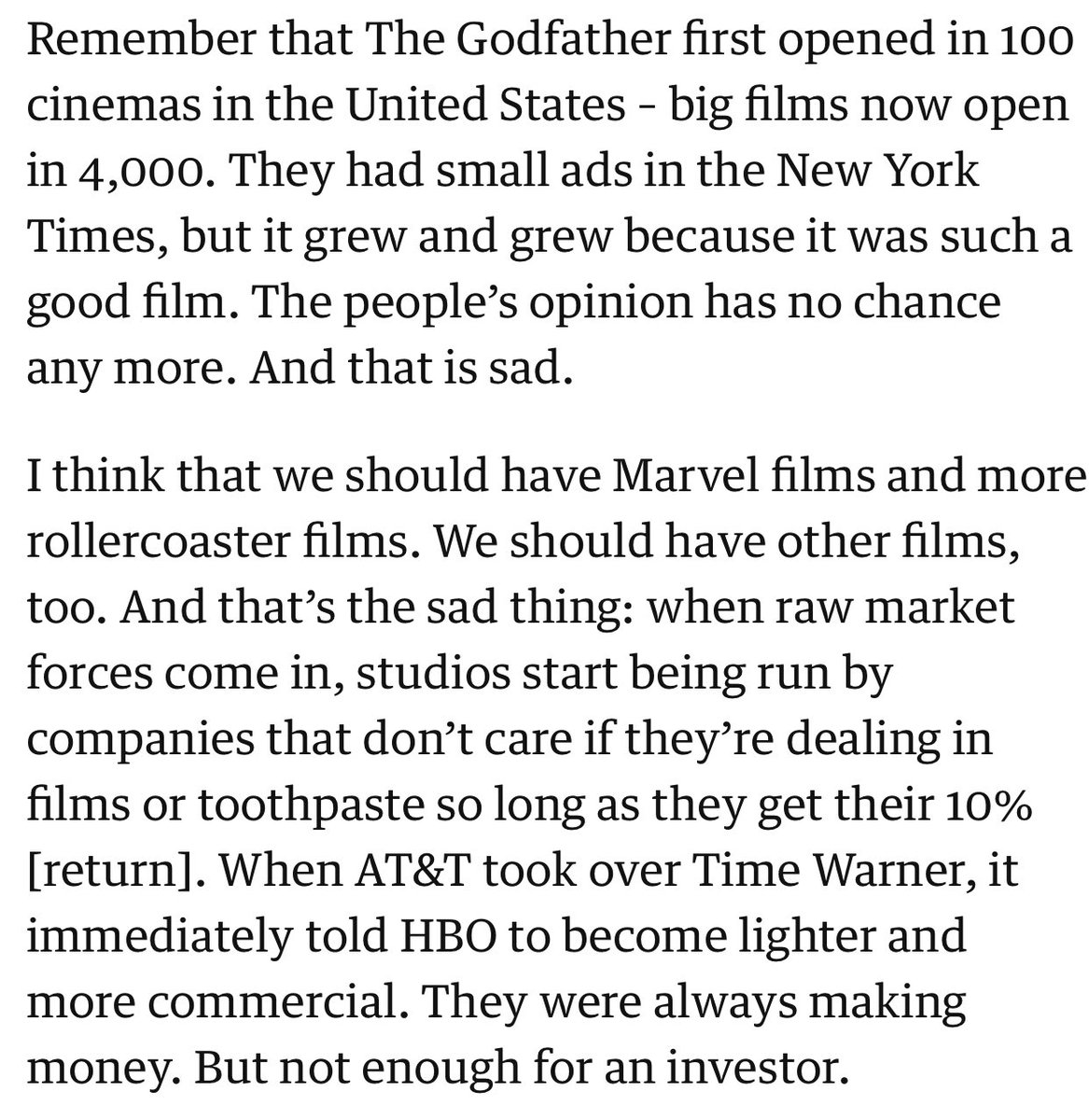 Stellan Skarsgård provides the best response to the "What are your thoughts on superhero movies?" question