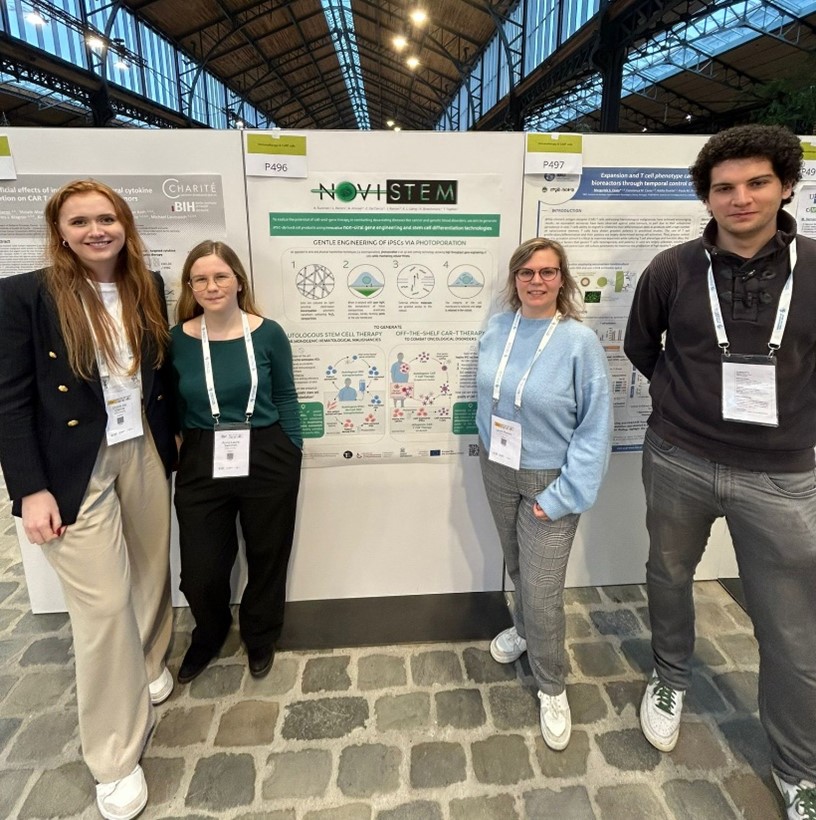 NovistemUGent's tweet image. Last week, the #NOVISTEM students presented their first poster at the #ESGCT conference in Brussels. At the same time, they gained insights into the current European #celltherapy and #genetherapy environment via both research-level as well as translational lectures and booths.