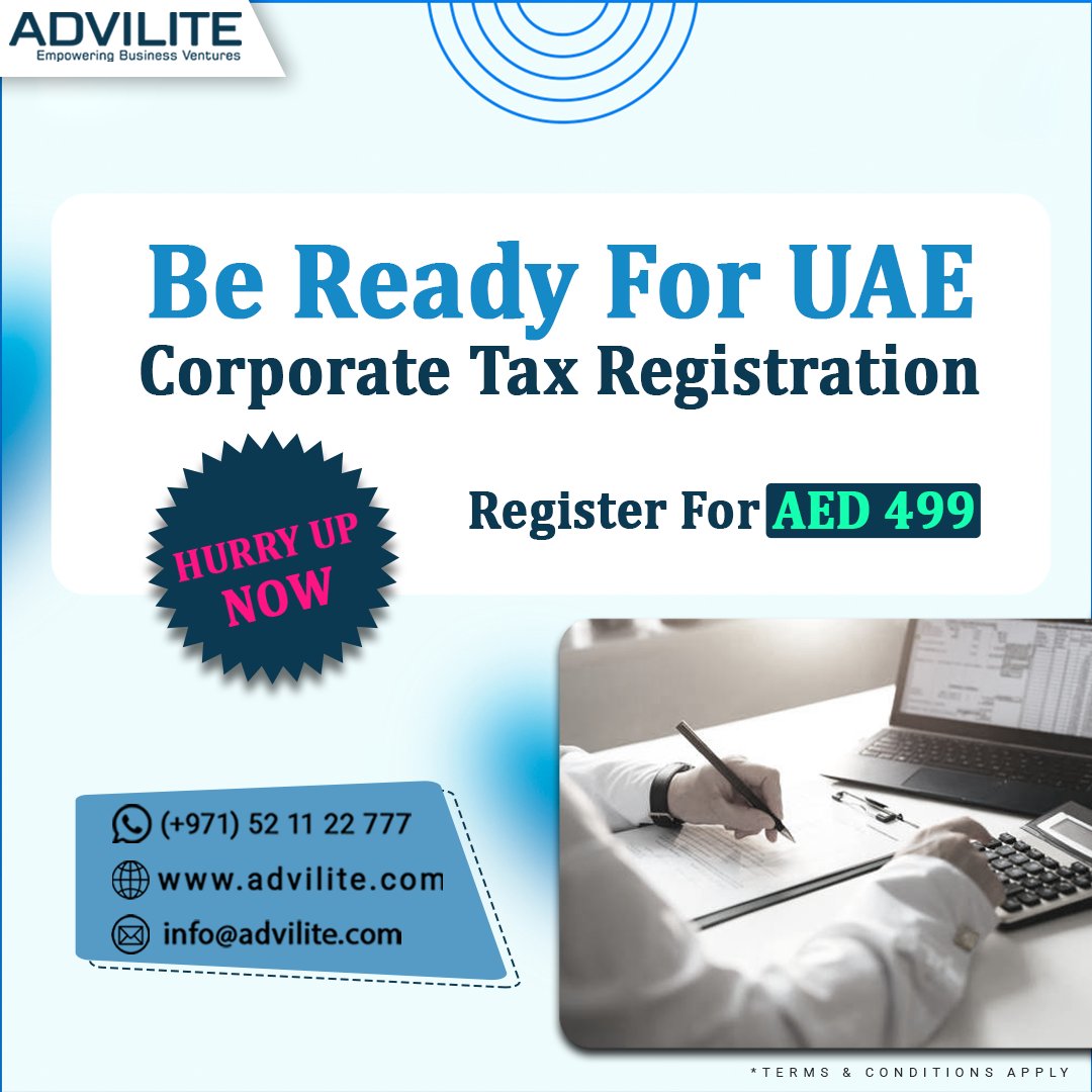 advilite's tweet photo. Be Ready For Your Corporate Tax Registration.
#advilite #corporatetax #corporatetaxuae #uaetax #HURRYUP #businessuae #Solutions https://t.co/IQ7CV5x8xS