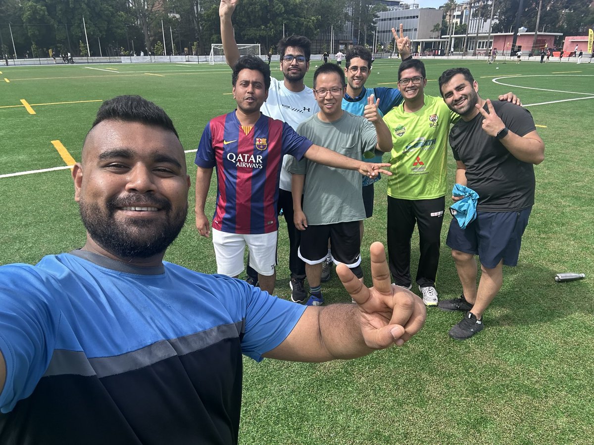 It was a fun afternoon playing football (soccer) at <a href="/UNSW/">UNSW</a> Village Green under the Research Sports Day event organised by <a href="/unswpgc/">Postgraduate Council UNSW</a> 
The purpose of the Stress Less Week served fine.