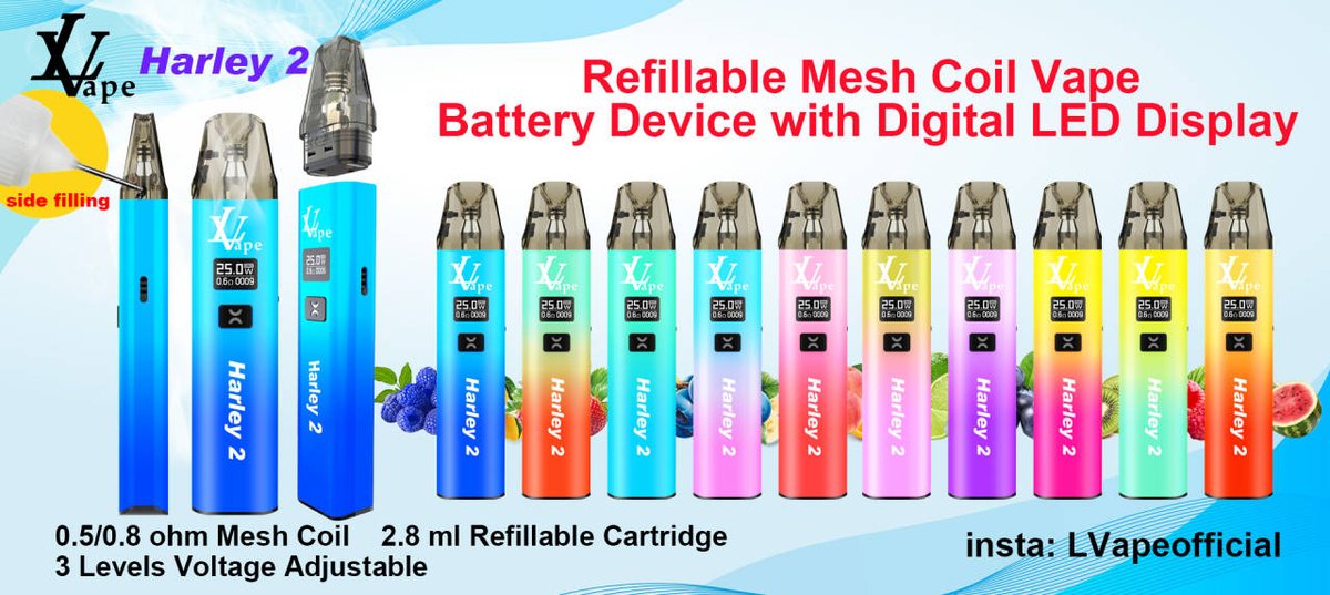 official30152's tweet photo. Refillable Mesh Coil Vape Pod with LED Display Screen https://t.co/qfMFkoJMuq