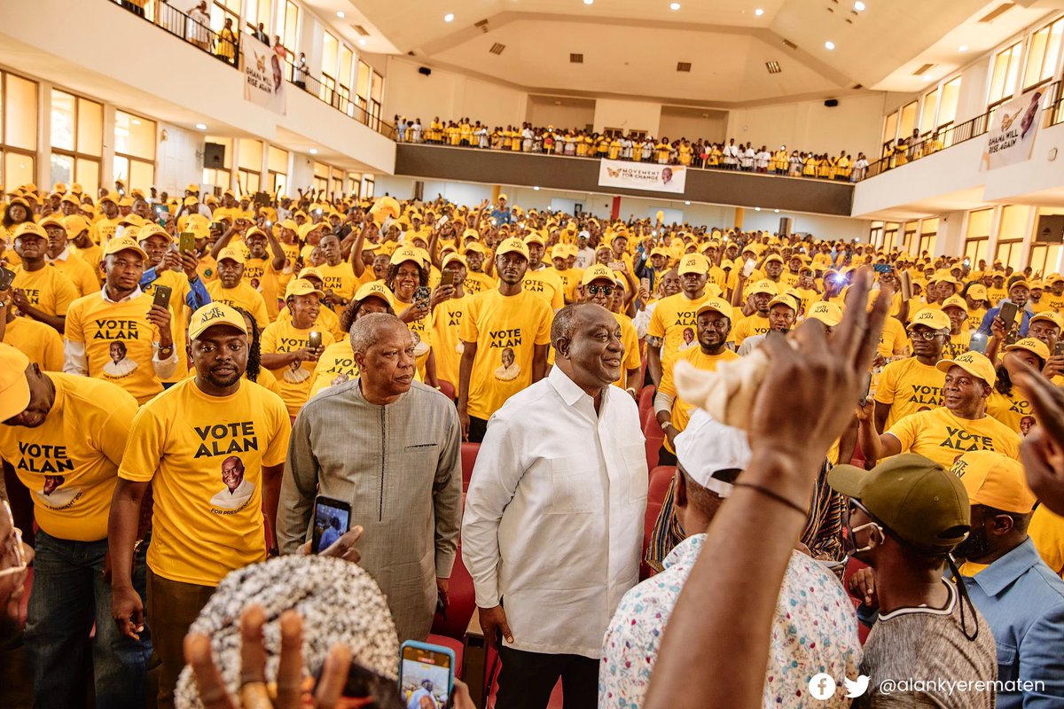 thealannews's tweet photo. It's a call for togetherness! Join us at the National Unity Walk and be a part of the change Ghana needs. Alan Kyerematen. 🦋🇬🇭#MovementForChange #UnityWalk23 #YellowArmy https://t.co/sX83qSdpz6