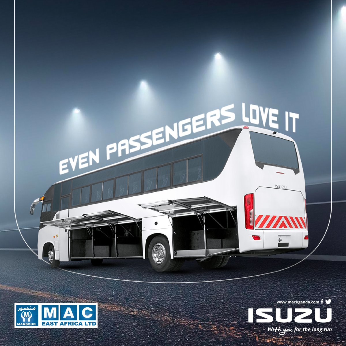 IsuzuUganda's tweet photo. Why do passengers love Isuzu buses?
Because they know they will have a pleasant and safe trip to wherever they are going.
#WithYouForTheLongRun
#10YearsOfGreatness https://t.co/FxH2xaOlPi