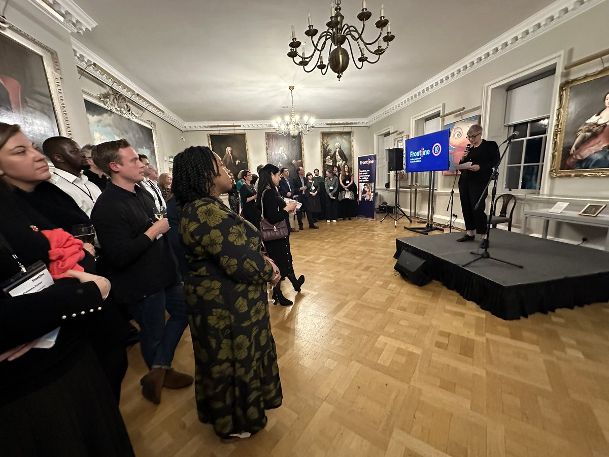 JoshMacAlister's tweet photo. 10 yrs ago I left teaching to set up @FrontlineSW to get thousands more children access to a great social worker and to build a network of leaders for change. Special to see so many staff, supporters, alumni and care leavers at the 10 yr anniversary who’ve made it a reality! https://t.co/UNXtJ2OX1R