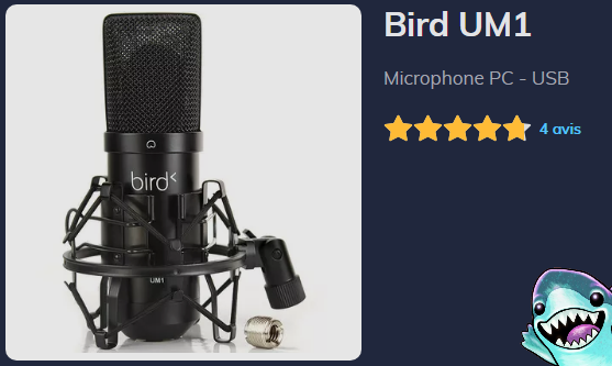 Bird UM1 - Blanc - Microphone Bird sur