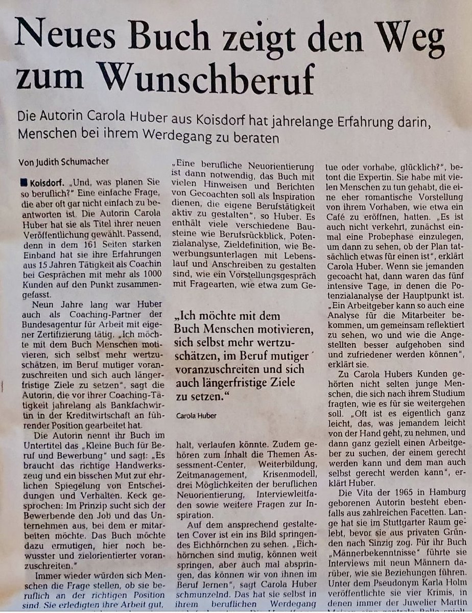 KarlaHolm's tweet image. Freut sich über den Artikel in der Rheinzeitung vom 02.11.2023 amazon.de/was-planen-Sie…