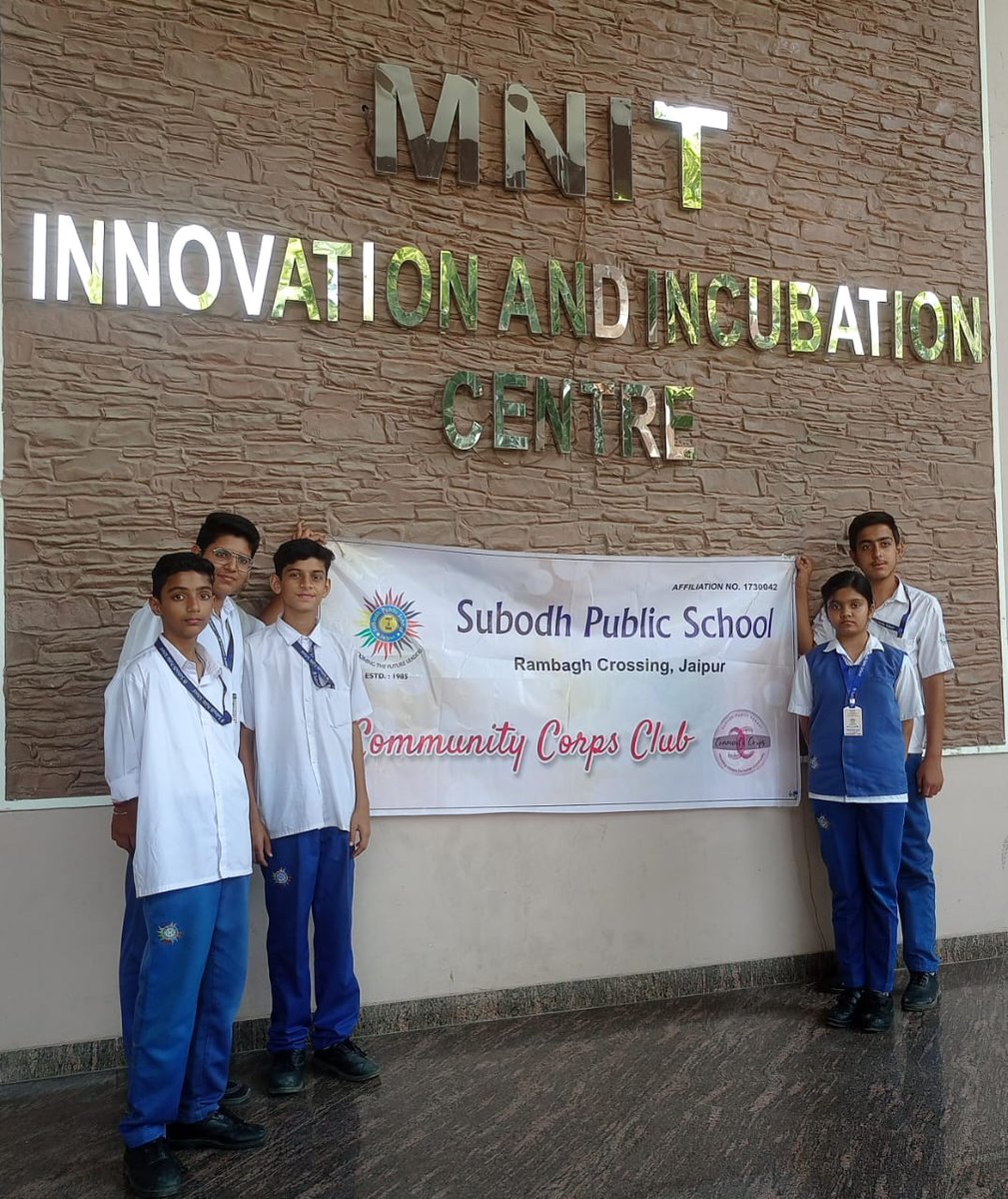 subodh_jaipur's tweet image. Community Development program is the regular feature of Subodh , Rambagh .Towards this on November 2,2023on the eve of Diwali , the school students visited MNIT , INNOVATION AND INCUBATION CENTRE .
#bestcbseschool
#communitywork
#socialcause
#virtuesinstilled
#reducedinequalities