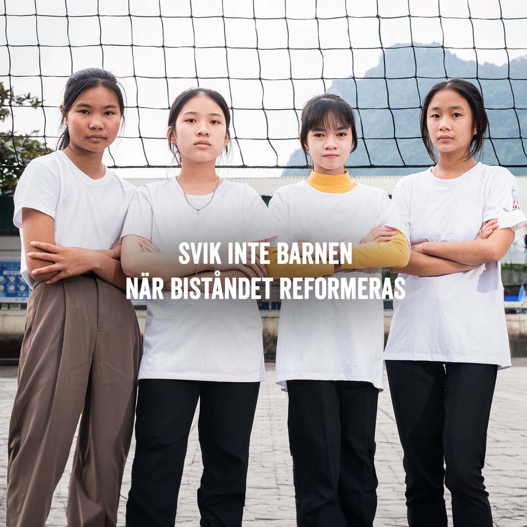 Svik inte barnen när biståndet reformeras! Tillsammans med @unicefsverige och @raddabarnen vädjar vi till regeringen: 👉 Prioritera de mest utsatta 👉 Stärk barnrättsperspektivet 👉 Glöm inte flickors rättigheter 👉 Slakta inte utbildningsbiståndet bit.ly/461ZMxk