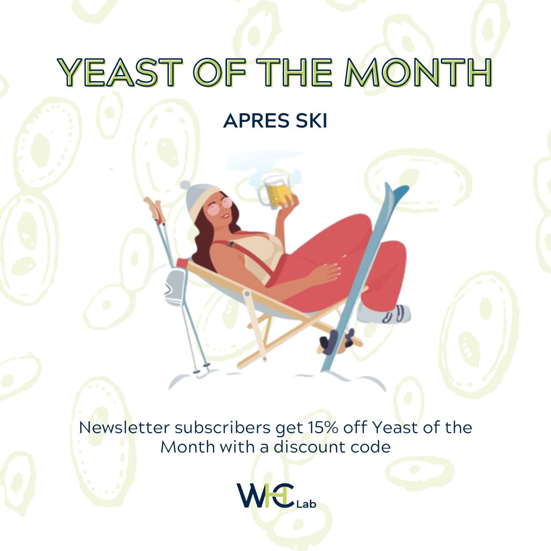 💥Get deals on our Yeast of the Month by signing up to our newsletter💥 

Our Yeast of the Month for October is Apres Ski and we're giving newsletter subscribers 15% off 🎉

📥 Sign up now and don't miss a deal: ow.ly/OWXx50Q3kRK

☝️ Don't forget to check your spam filter!