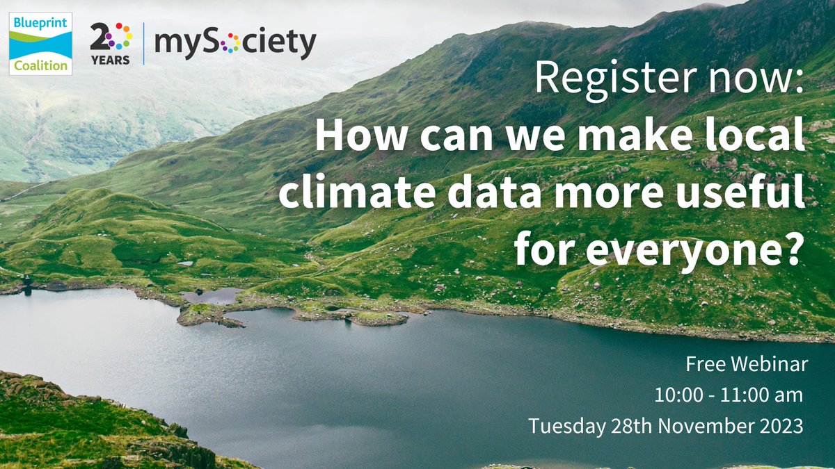 NEW EVENT! 🤩 Register now for our next webinar: ‘How can we make local climate data more useful for everyone?’ Speaker announcements coming soon 👀 bit.ly/climate-data-e…