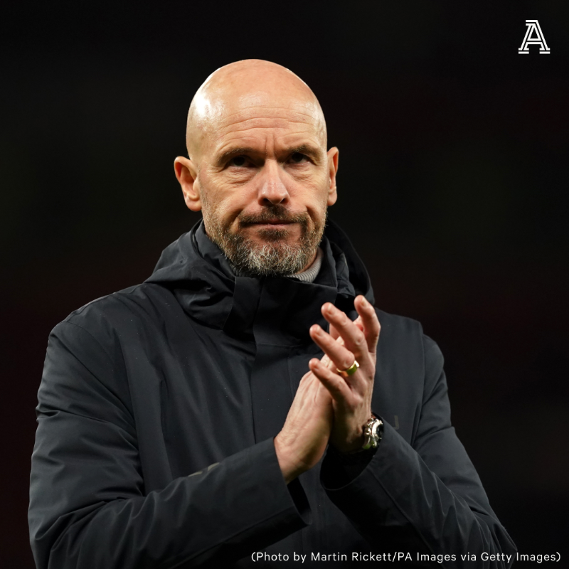 TheAthleticFC's tweet photo. What we're hearing on Erik ten Hag's #MUFC future:

▪️ Manager safe - for now
▪️ But unrest growing in squad
▪️ Maguire &amp; Sancho situations caused disquiet
▪️ 'Play more football' comments v Brentford went down badly
▪️ Ownership uncertainty is complication
▪️ No succession plan