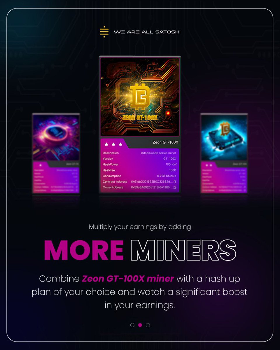 BuildingAFutur2's tweet image. #BitcoinCode #BTCC #COD20 Zeon #Miners... are you #mining your BitcoinCode yet? From $3 to $55+ in 4 weeks 🚀 👨‍🚀 🚀  140 years of mining from $50! 

bit.ly/46ra777