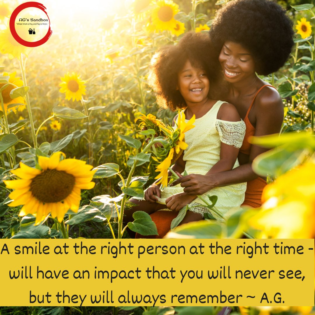 agssandbox's tweet photo. A smile at the right person at the right time - will have an impact that you will never see, but they will always remember ~ A.G. #bossbabe #bgm #smile #agssandbox https://t.co/ng8fQWfOGt