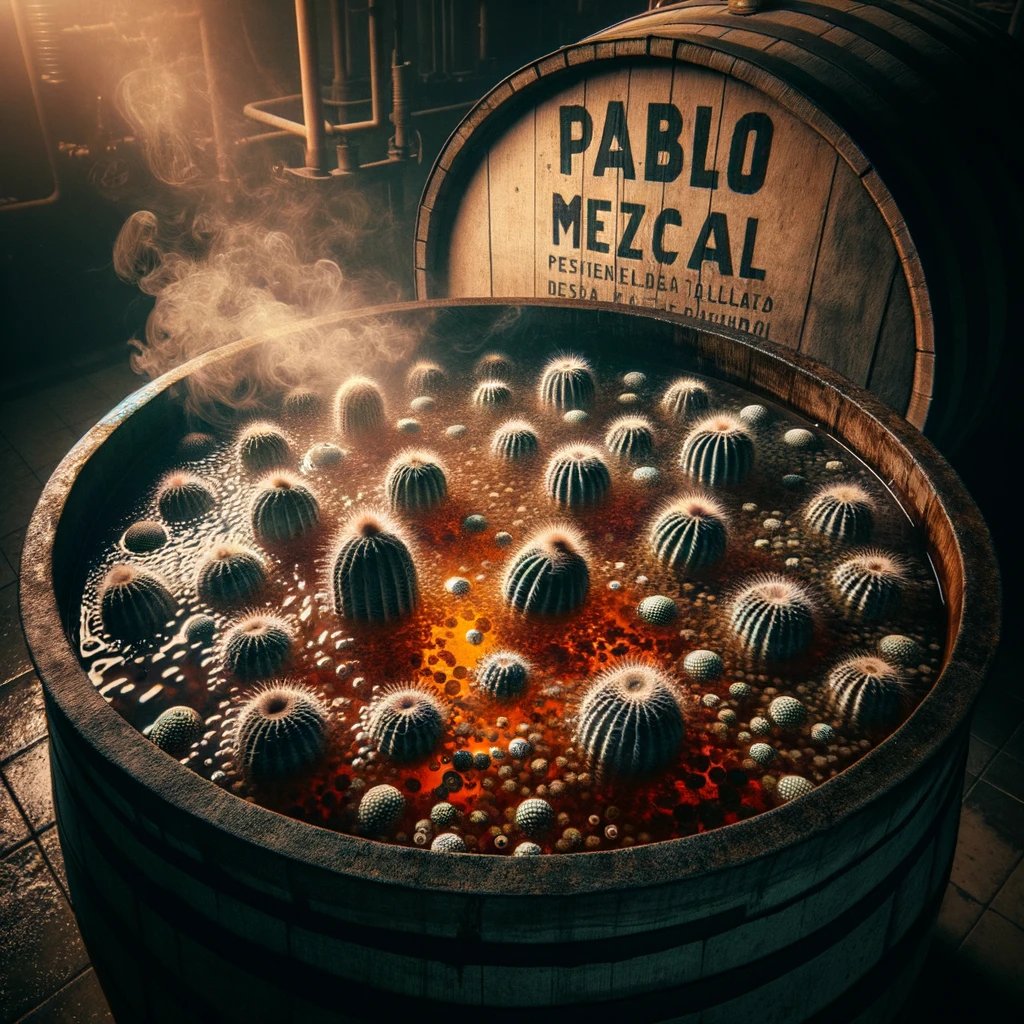 MezcalMagic's tweet photo. The Accidental Brew: 

While experimenting with new mezcal flavours, Pablo unknowingly mixes the juice of several peyote cacti into a batch of mezcal. The resulting concoction has an unexpected side effect... https://t.co/1JyvQuKxGR