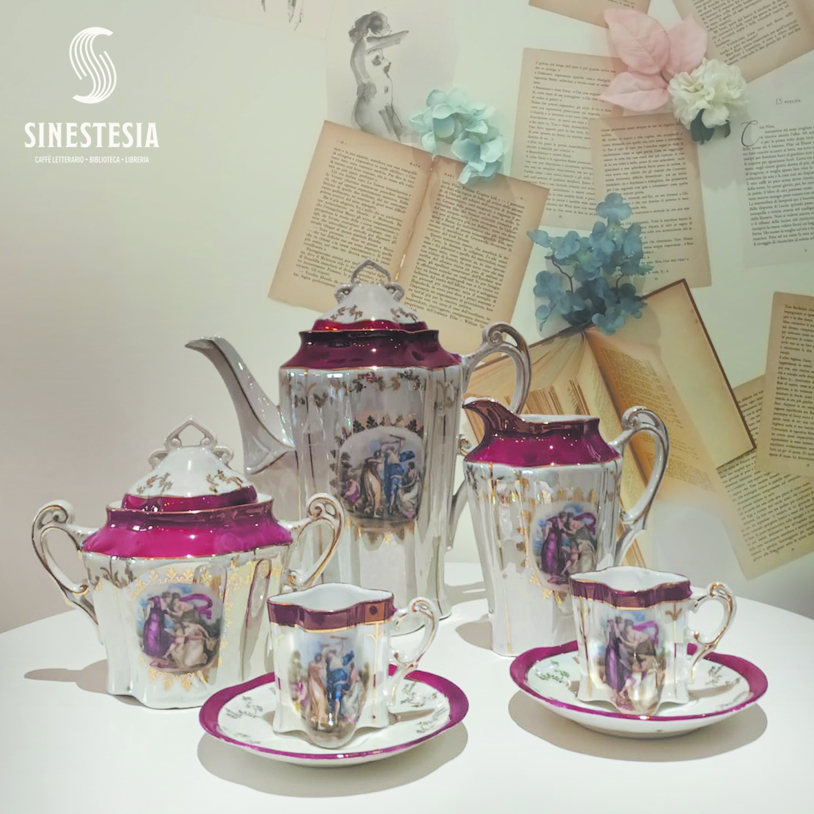 In questo angolo di #sinestesia, le meravigliose illustrazioni di <a href="/orporick/">orporick</a>, contenute in #piccoloinventariodeisaluti, scritto da <a href="/_CarlaQ_/">Carla Q. Corsi</a> 
In una piovosa giornata dello scorso inverno alcuni libri hanno preso acqua e abbiamo riutilizzato così quelle meravigliose pagine ❤️