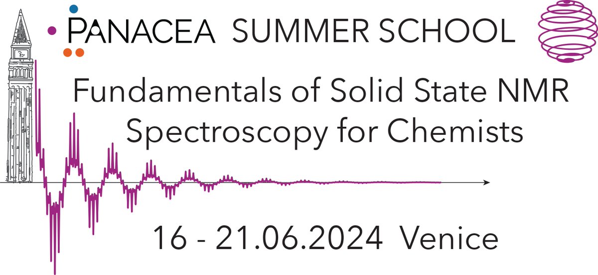 📢 Exciting opportunity ! Join us for the PANACEA Summer School on Solid-State NMR Spectroscopy, June 16-21, 2024. 🔬 Learn from top experts and enjoy Venice! Registration opens very soon! 🌐More Information : panacea-nmr.eu #SolidStateNMR #Training #Chemistry