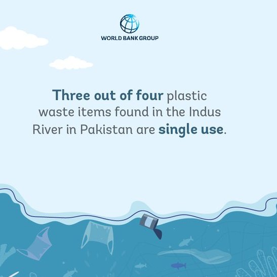 Plasticsimpact2's tweet photo. Three out of four plastic waste items found in the #Indus River in Pakistan are single-use.

@UNinPak @PunjabGreenDP @UNDP_Pakistan @AseefaBZ @minaguli @GB_EPA @MirzaSania @sherryrehman @SamreenLiaqat @AfshanYounus @rinasaeed @ranajaibjai83 @AqsaLeelaJamali 
Via: @WorldBankWater https://t.co/p5K9Np7WOY