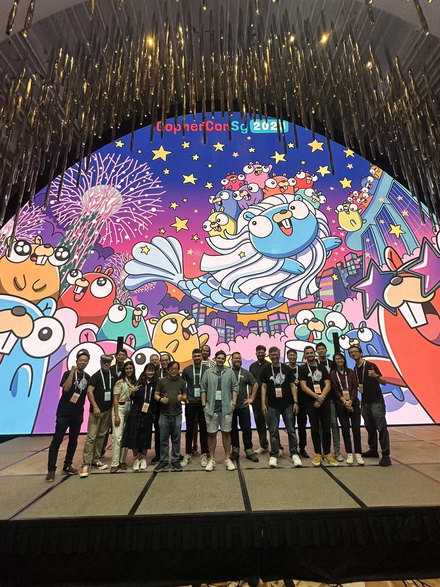 Matt Boyle (@mattjamesboyle) on Twitter photo That’s a wrap on <a href="/GopherConSG/">GopherCon Singapore</a>!
Thanks so much to the organisers and all the other speakers, it has been a pleasure! That’s a wrap on <a href="/GopherConSG/">GopherCon Singapore</a>!
Thanks so much to the organisers and all the other speakers, it has been a pleasure!