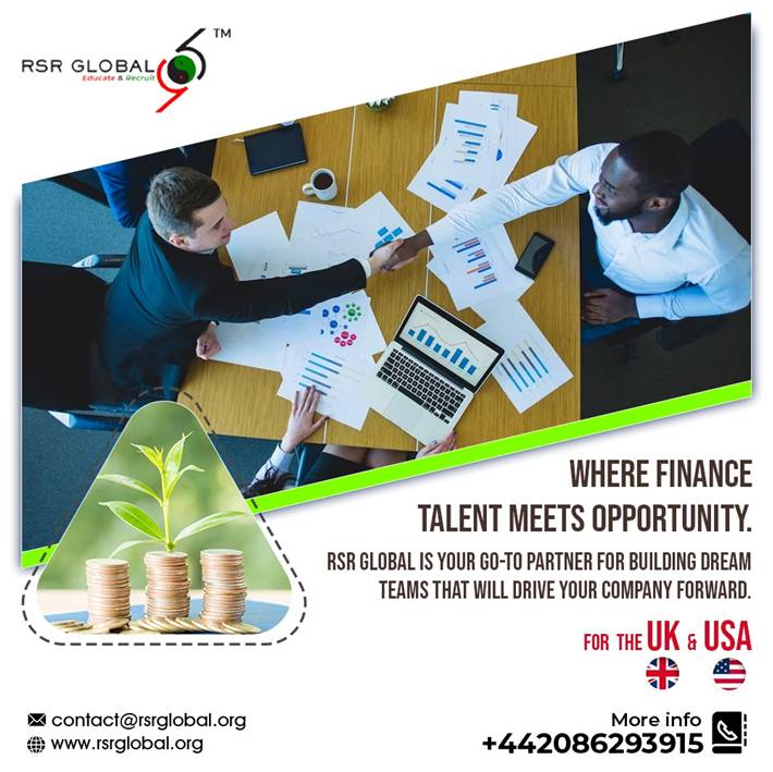 RSR Global - International Recruitment Consultancy
Where Finance Talent Meets Opportunity.
Visit - rsrglobal.org
Contact us - +44 20 8629 3915
Email us at - contact@rsrglobal.org

#bankingandfinance #finances #financejobs #banking #bankingjobs #jobs #jobvacancy