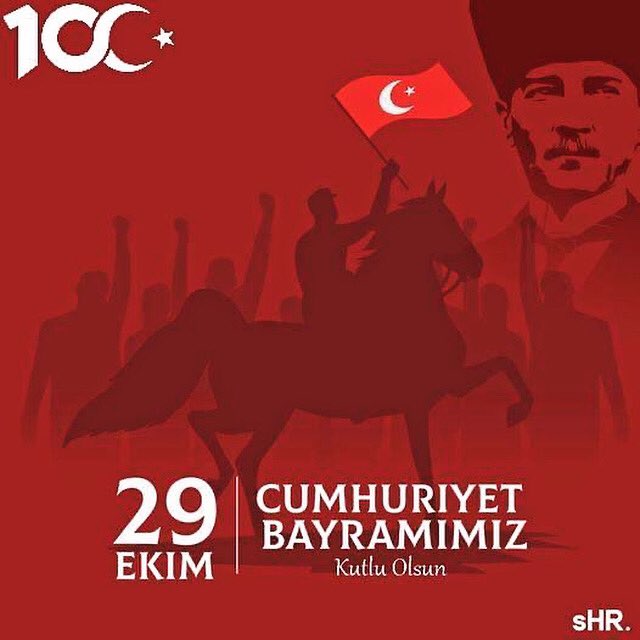 Türkiye Cumhuriyeti'nin 100. Yılı Kutlu Olsun! 🇹🇷
"Ben Türkiye'yim
Vazgeçilmez ülke, nasıl vazgeçerim
Bağlanmışım Türk'e
Atatürk'e"
Daha anaokulunda öğrendiğimiz bu şiirleri, gelecek yüzyıllarda da çocuklarımız ve onların da evlatları saygı, sevgi ve coşkuyla okusunlar.
