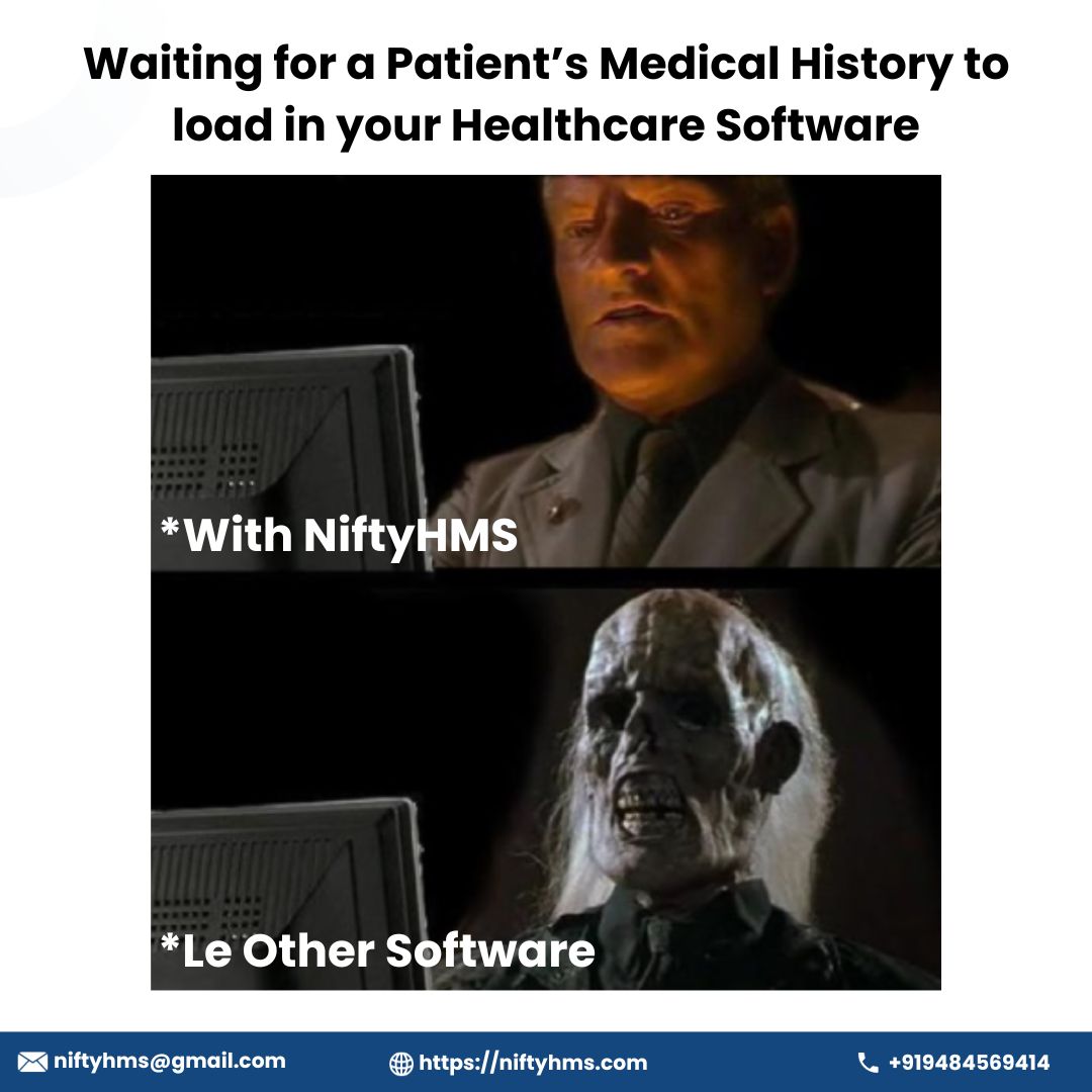 Waiting for a Patient’s Medical History to load in your Healthcare Software

niftyhms.com

#pediatricmedicine #littlemiss #littlemisshealthcare #littlemissdoctor #virtualhealthcare #telehealth #niftyhms #healthy #surgery #pharmacy #nursing #telemdicine #digitalhealth