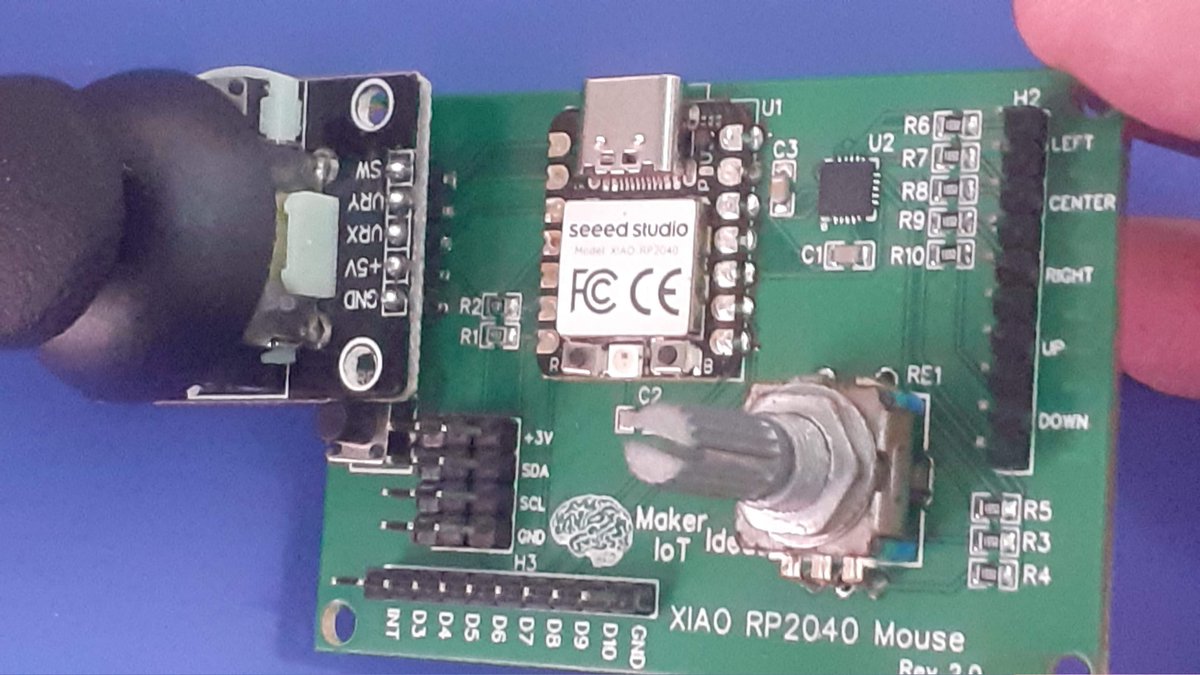 JeanRedelinghu1's tweet photo. Some feedback on the current status of the XIAO RP2040 Joystick Mouse project.
https://t.co/cpxLkdNfKC

#pcbway
#makeriot2020
#xiaorp2040
#diyelectronics https://t.co/wWQeAYQyRh